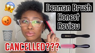 DENMAN BRUSH HONEST REVIEW  DOES IT WORK ON 4C NATURAL HAIR [upl. by Aroz]