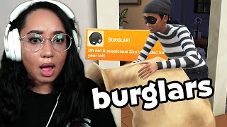 THIS IS THE BEST SIMS 4 UPDATE EVER Burglars [upl. by Alliuqahs]