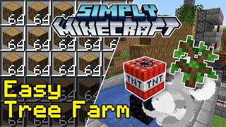 Easy Tree Farm Tutorial  Simply Minecraft Java Edition 118 [upl. by Danell]