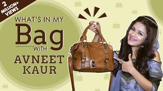 What’s In My Bag With Avneet Kaur  Bag Secrets Revealed  Exclusive [upl. by Ilrahc]