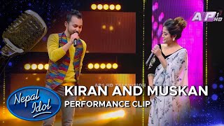 AAGE AAGE TOPAI KO GOLA  KIRAN AND MUSKAN  NEPAL IDOL SEASON 3  AP1HD [upl. by Hazaki7]