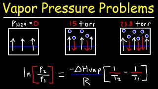 Vapor Pressure  Normal Boiling Point amp Clausius Clapeyron Equation [upl. by Feinstein591]