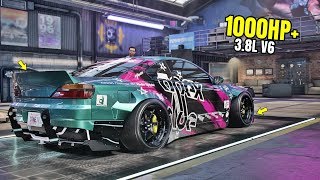 Need for Speed Heat Gameplay  1000HP NISSAN SILVIA SPECR AERO Customization  Max Build 400 [upl. by Alehcim925]