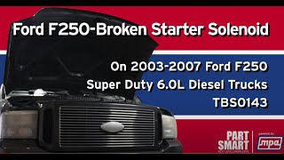 Install Procedures for Starters on 2003–2007 Ford F250 Super Duty Trucks to Avoid a Broken Solenoid [upl. by Primavera436]