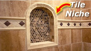 How To Tile An Arch Niche For Your Bathroom Remodel 2023 [upl. by Garnette]