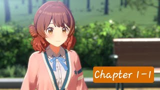 Gakuen Idolmaster Main Story Chapter 1 Hatsuboshi Academy  Episode 1 English Sub [upl. by Hoxie]