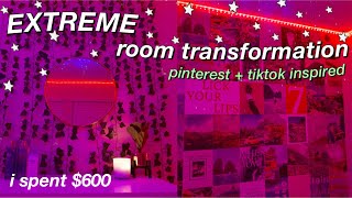 Extreme Room Transformation aesthetic  tiktok  pinterest inspired [upl. by Enautna668]