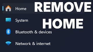 How to Remove the Home Page From the Settings App in Windows 11 [upl. by Fevre]