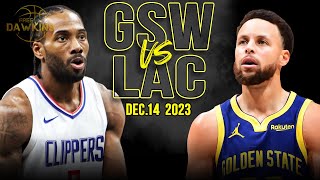 Golden State Warriors vs Los Angeles Clippers Full Game Highlights  December 14 2023  FreeDawkins [upl. by Ahcsas]