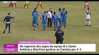 Fernando Madureira ameaça arbitro  Maritimo B vs Canelas 2010 [upl. by Ydnarb]