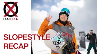 LAAXOPEN  Slopestyle Recap [upl. by Hannaoj]