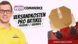 WooCommerce Versandkosten pro Artikel  Produkt  Variante ✅ Einfacher geht es nicht [upl. by Baiss]