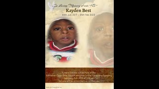 Funeral Service for Kayden Best February 14th  2023 [upl. by Acalia25]