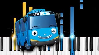 Tayo the Little Bus  Opening Theme Song  Piano Tutorial  Piano Cover [upl. by Readus]