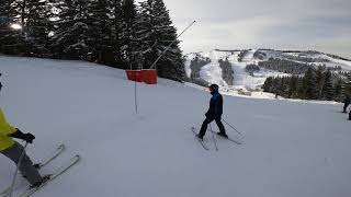 Morzine Skiing Easy Blue 1 [upl. by Candie]