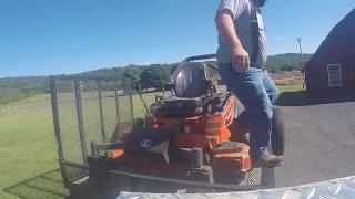 Kubota ZD1211 with Oregon blades It even stripes now [upl. by Dukie]