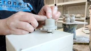 Throwing Mini Pots on a Mini Pottery Wheel [upl. by Adnohsat]