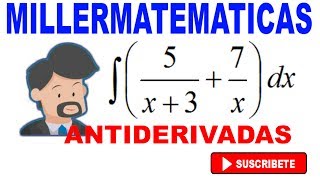 antiderivadas ejemplo 2 Millermatematicas [upl. by Joleen]