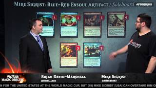 Pro Tour Magic Origins Quarterfinals Standard Kentaro Yamamoto vs Mike Sigrist [upl. by Toor342]