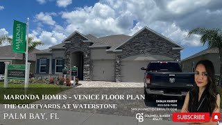 Maronda Homes — Venice Floor Plan Model Tour — Courtyards at Waterstone [upl. by Arinaid]