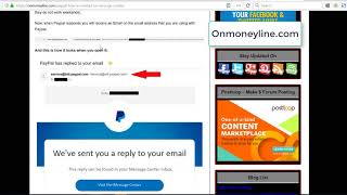 How to contact Paypal in Message Center Guide  Onmoneyline [upl. by Maryrose]