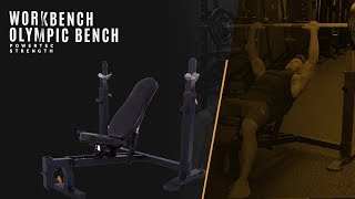 Powertec Workbench Olympic Bench  All Exercises [upl. by Nylehtak]