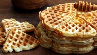 Homemade Waffles Recipe [upl. by Neely]