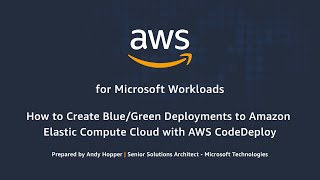 How to Create BlueGreen Deployments to Amazon Elastic Compute Cloud with AWS CodeDeploy [upl. by Annoyed]