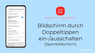 Bildschirm durch Doppeltippen einausschalten  OnePlus Android 14  OxygenOS 14 [upl. by Ennaillek]