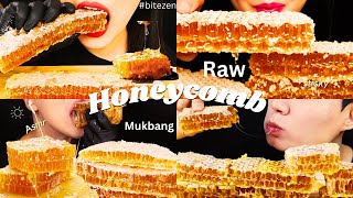 Asmr Eating Raw Honeycomb🍯Mouthwatering🤤 Honeycomb Mukbang Compilation [upl. by Ahon]