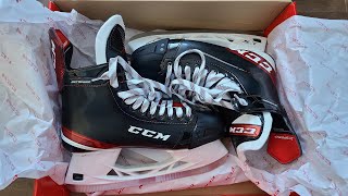 Unboxing the CCM Jetspeed FT475 hockey skates [upl. by Nylssej]