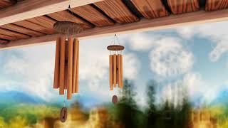 Wind Chimes and Birds  Wind Breeze Background Ambience for Deep Sleep and Meditation [upl. by Sehguh586]