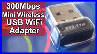 300Mbps Mini Wireless USB Mini Wifi Adapter Review [upl. by Romelle400]