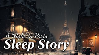 A Snowy Night in Paris A Soothing Sleep Story to Calm Mind and Body [upl. by Adnilav626]