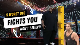 5 Worst UFC Fights You Wont Believe [upl. by Adlog]