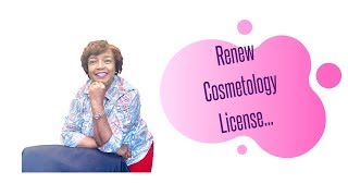 Renew Cosmetology License [upl. by Acina]