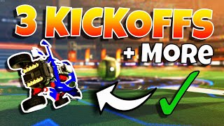 The ULTIMATE KICKOFF TUTORIAL in Rocket League  3 BEST Kickoffs [upl. by Heisser]