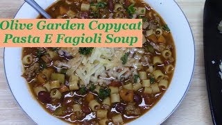 OLIVE GARDEN COPYCAT PASTA E FAGIOLI [upl. by Aihtnys450]