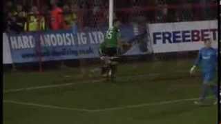 Youve got to see this Wrexham ghost goal goes through the net [upl. by Ettena]