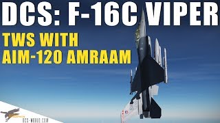 DCS F16C Viper – MultiTarget Engagement with AIM120 AMRAAM [upl. by Annayoj800]