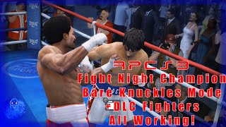 RPCS3  Fight Night Champion Bare Knuckles Mode and DLC Fighters All Working 2023 PC 4K 60FPS [upl. by Wayland]