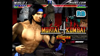 1997 60fps Mortal Kombat 4 Liu Kang Master23 ALL [upl. by Aisitel80]