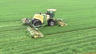 KRONE BIG M 500 Self Propelled Mower Conditioner [upl. by Olaznog]