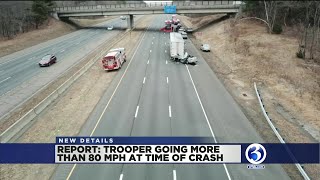 VIDEO Report Trooper was traveling more than 80 mph at time of deadly crash [upl. by Welles500]