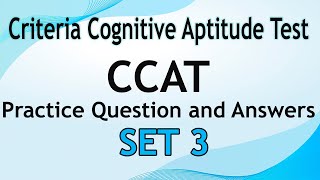 3 CCAT Practice Question and Answer  Set 3  With Explanation [upl. by Erleena315]