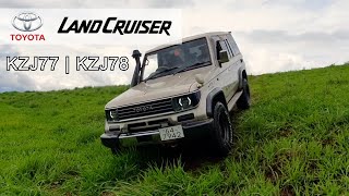 Toyota Land Cruiser Box Prado KZJ77  KZJ78 Off Road Hill Side POV Drive Along [upl. by Asserrac]