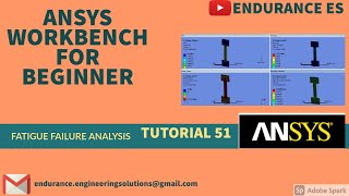 ANSYS Fatigue Analysis  Fatigue Failure  High Cycle amp Low Cycle Fatigue Life  TUTORIAL 51 [upl. by Eiduj712]