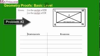 Geometry Proofs Basic Level [upl. by Brozak]