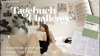 31 TAGE TAGEBUCH CHALLENGE   journaling prompts meine Tagebücher [upl. by Atsiuqal]