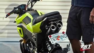 Full Exhaust Sound Honda Grom  Toce Honda OEM Yoshimura Arrow [upl. by Aneeres]